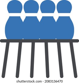 skittle vector illustration isolated on a transparent background . glyph vector icons for concept or web graphics.