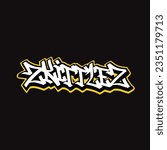 skittles graffiti vector tagging letter word text street art