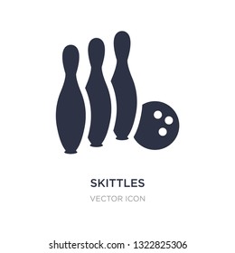 skittles icon on white background. Simple element illustration from Other concept. skittles sign icon symbol design.