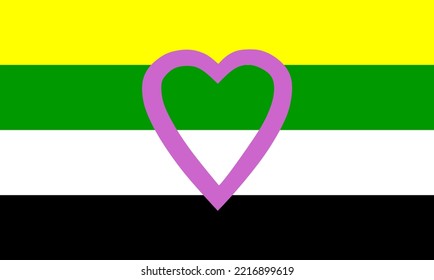 Skoliosexual flag pride vector illustration. Skoliosexuality is sexual orientation, where the individual only feels sexual attraction towards those whose gender does not align with their birth sex.