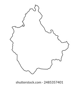 Skopje Statistical Region map, administrative division of North Macedonia. Vector illustration.