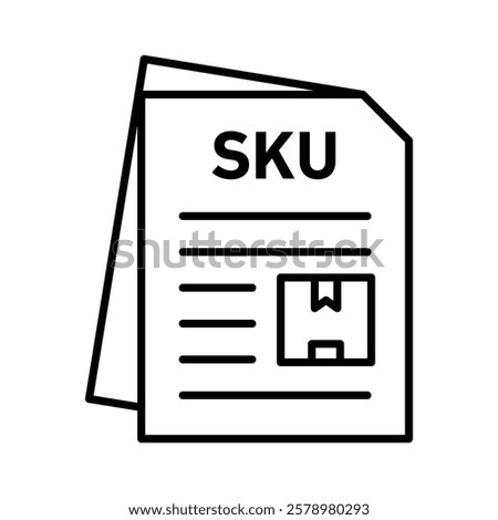 SKU description icon Black and white logo