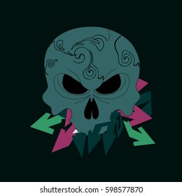 Skull abstract