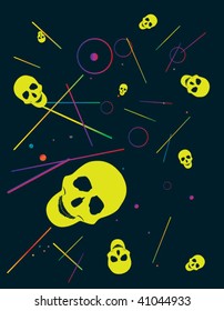 skull abstract background