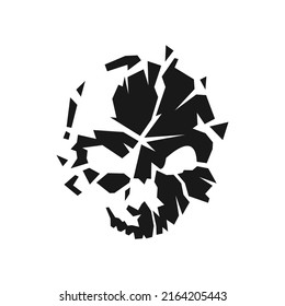 skull with abstract concept design