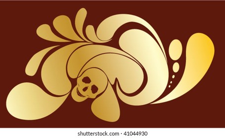 skull abstract decoration