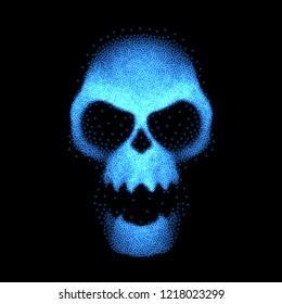 Skull abstract illustration. Vector design. Digital graphic for brochure, website, flyer, print, poster, other design.
