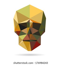 Skull abstract isolated on a white backgrounds