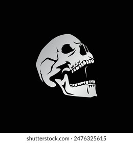 skull abstract logo modern style