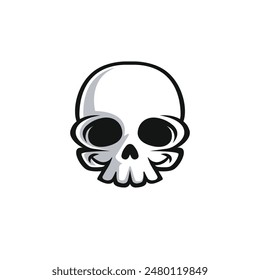 skull abstract logo modern style 6
