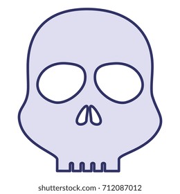 skull alert symbol icon