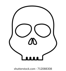 skull alert symbol icon