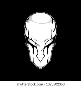 Skull Alien Head illustration