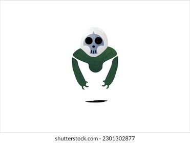 skull android icon on a white background is used for t-shirts, tattoos, wallpapers, and other digital assets