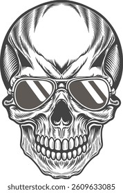 Skull Angry and Horrible illustration vector artwork for streetwear, poster and t-shirt 9 ss