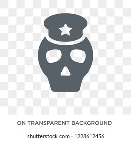 Skull Army icon. Skull Army design concept from Army collection. Simple element vector illustration on transparent background.