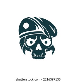 skull army logo vector illustrations design icon logo template