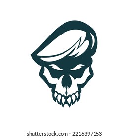 skull army logo vector illustrations design icon logo template