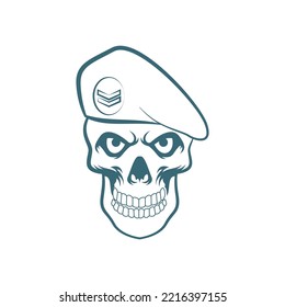 Logo der Schädelarmee, Vektorgrafiken, Design-Symbol-Logo-Vorlage