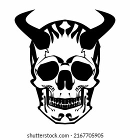 The Skull art design logo