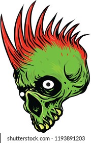 skull art vector illustration