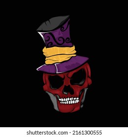 Skull Art Trabajar con Hat