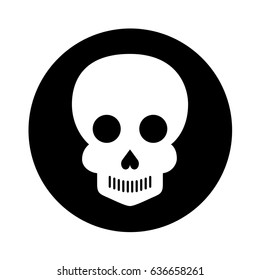 skull artistic tattoo isolated icon