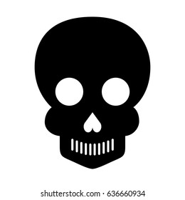 skull artistic tattoo isolated icon