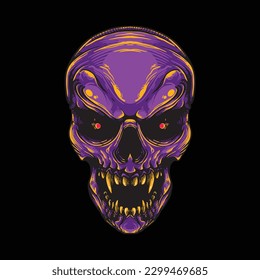 skull artwork sketchy illustration design