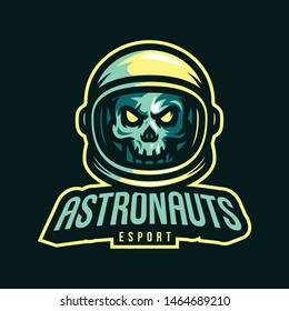 Skull Astronaut Mascot Logo Vector Stock Vector (Royalty Free ...