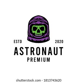 Skull astronaut premium illustration Logo Vector design