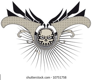 skull background