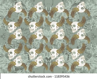 skull background