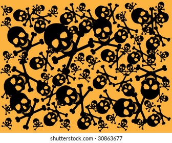 skull background