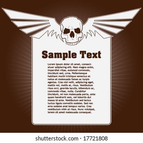 Skull banner