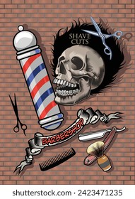 Skull Barbershop. Shave and Cuts