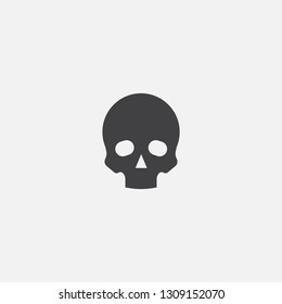 skull base icon. Simple sign illustration. skull symbol design. Can be used for web, print and mobile
