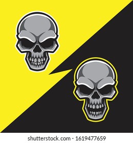 Skull Base Illustration, Vector Template
