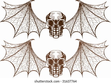 Skull Bat Wings