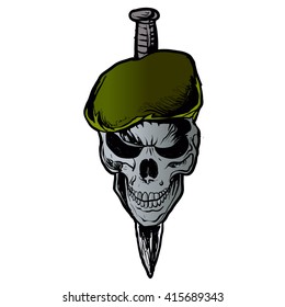 Skull Beret.