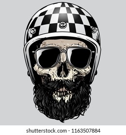 Skull Biker Illustration