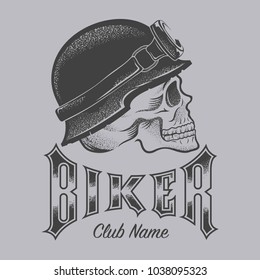 skull biker vector