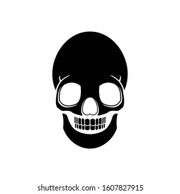 skull bines logo Ideas. Inspiration logo design. Template Vector Illustration. Isolated On White Background