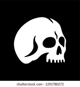 Skull black background
