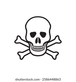 A skull with a skull and a black background editable
