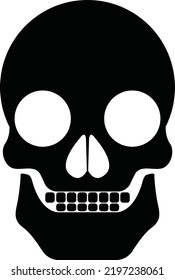skull black shadow scary icon