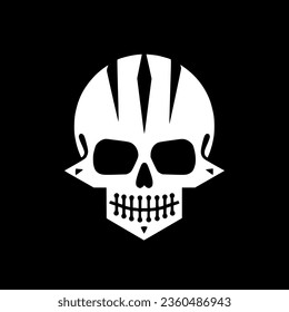 Skull | Black and White Vector illustration