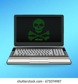 skull and bone danger icon on desktop