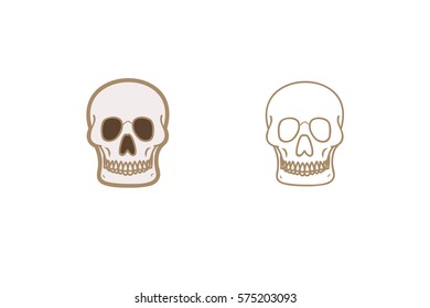 skull bone vector