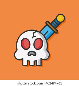 skull bone vector icon